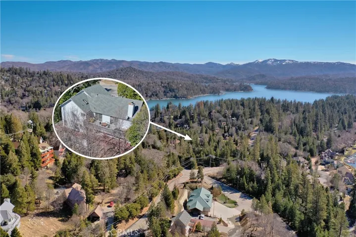 Aerial showing approx. l ocation to lake