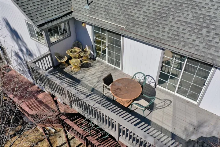 Aerial of main level deck