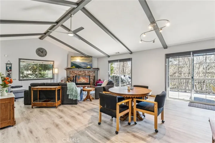 Spacious living and dining area - view from entry