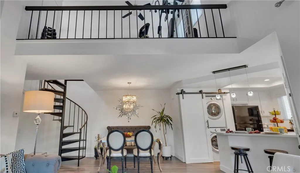 Love the spiral staircase.