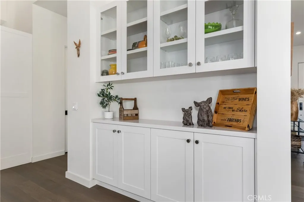 dry bar that can double as buffet for entertaining.