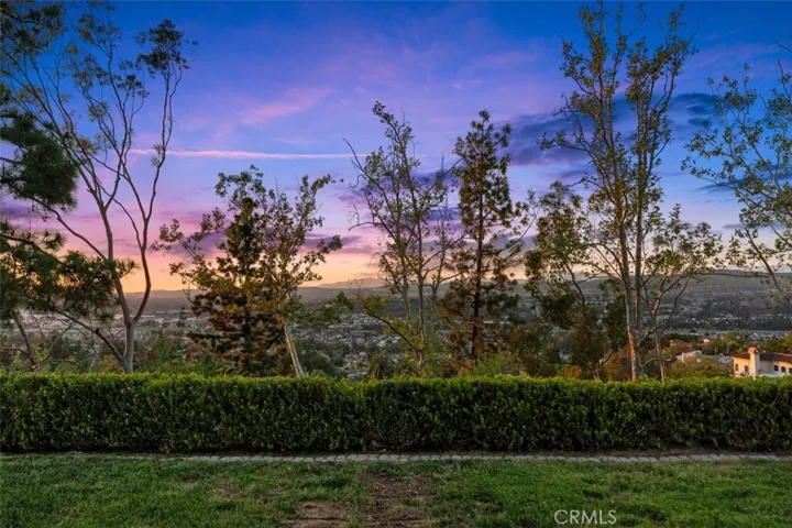 View of the city lights & mountains to the North