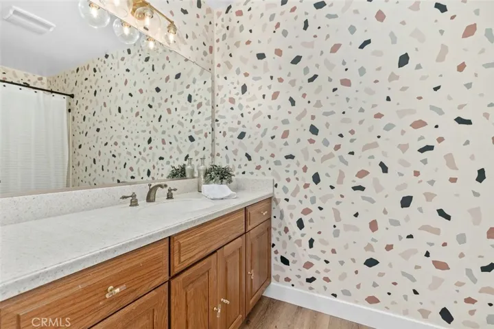 Hallway bathroom serves the 3 guest bedrooms