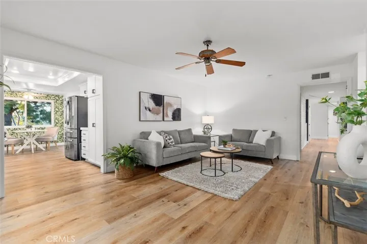Alternate angle of the living room off from kitchen area
