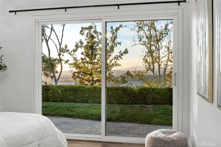 Primary suite offers views looking North