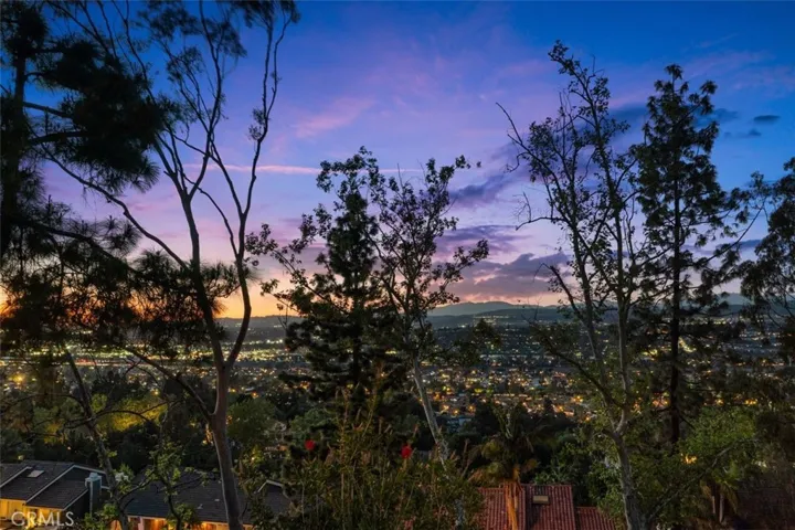 Yorba Linda hillside in the distance