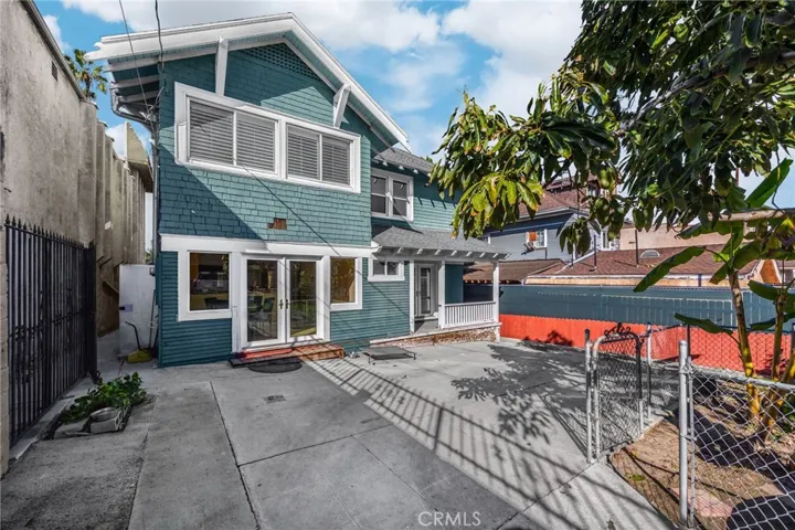 Rear view of main house