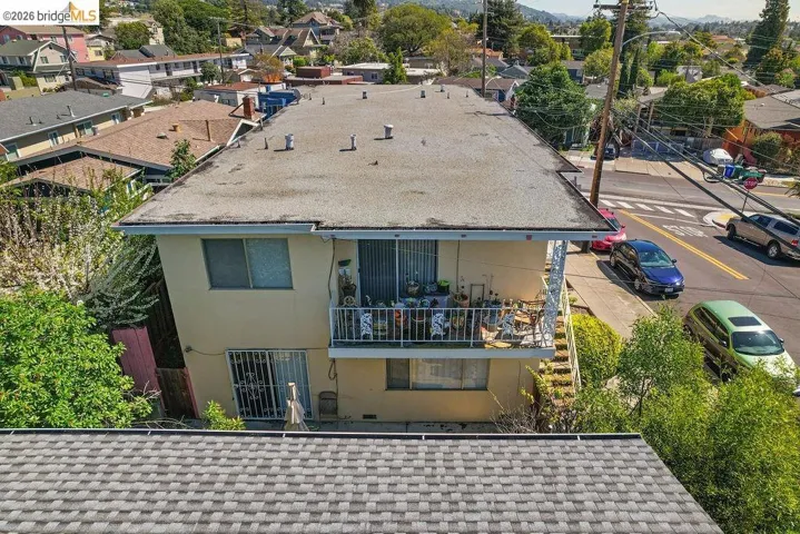 View from above of property