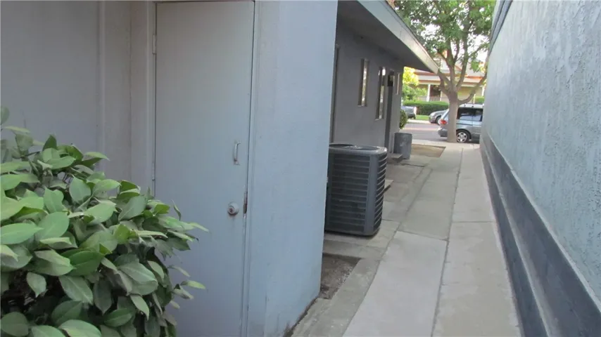 View behind the building