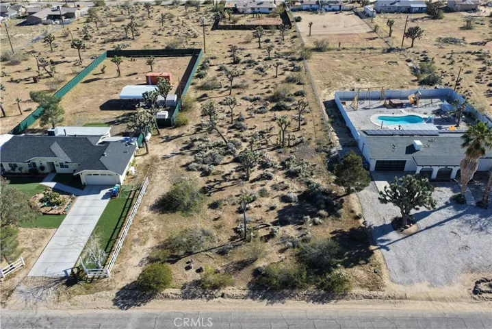 Front view of the lot