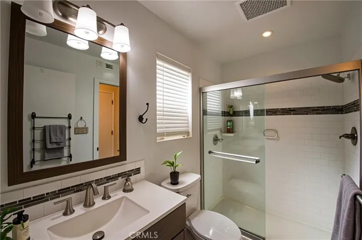 Virtually staged Primary Bath