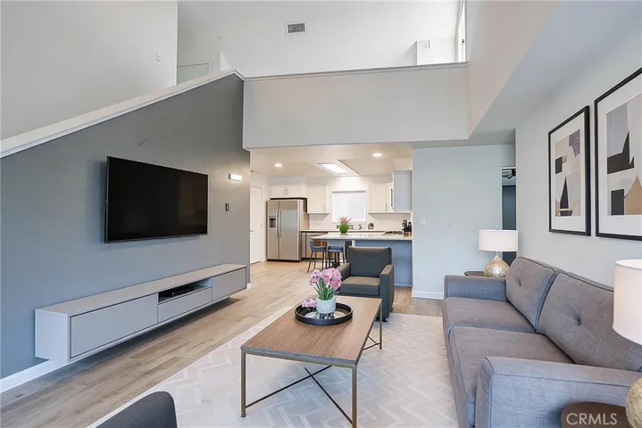 Virtually Staged - Liv Rm into Kitchen