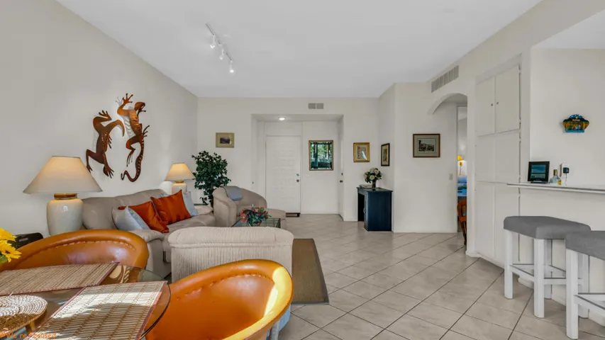 Living Area is tiled