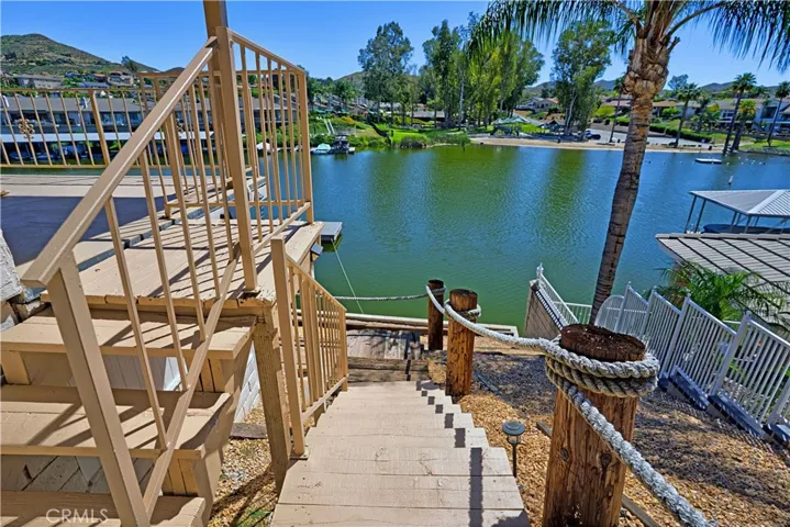 Steps down to the lake