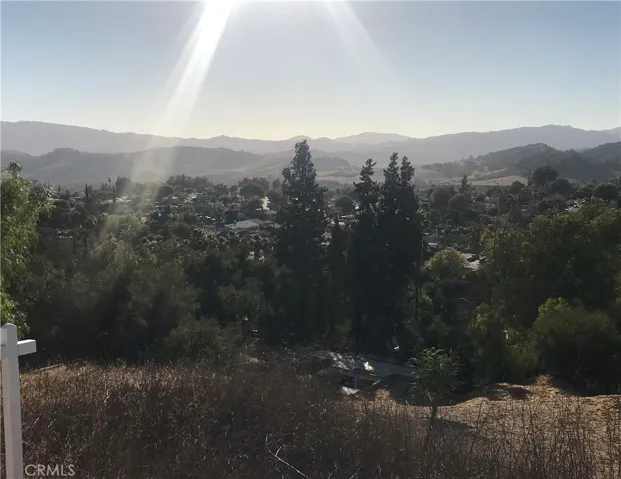 West towards river & valley