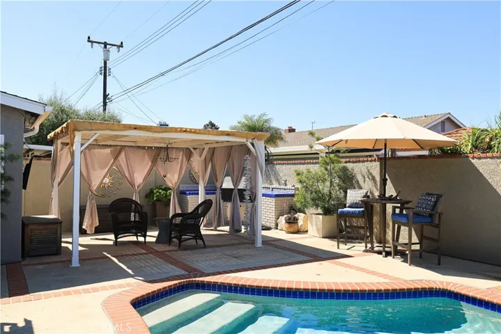 Backyard Gazebo and BBQ