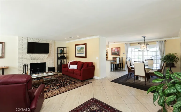 Living Room with Fireplace