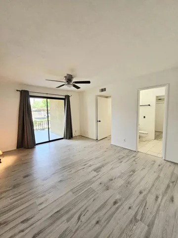 Primary Bedroonm w En Suite and Patio Ac