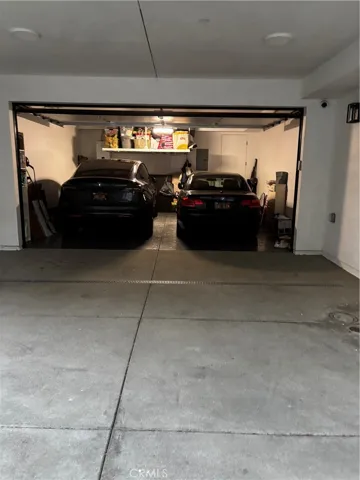 Two car garage. Can park 3rd