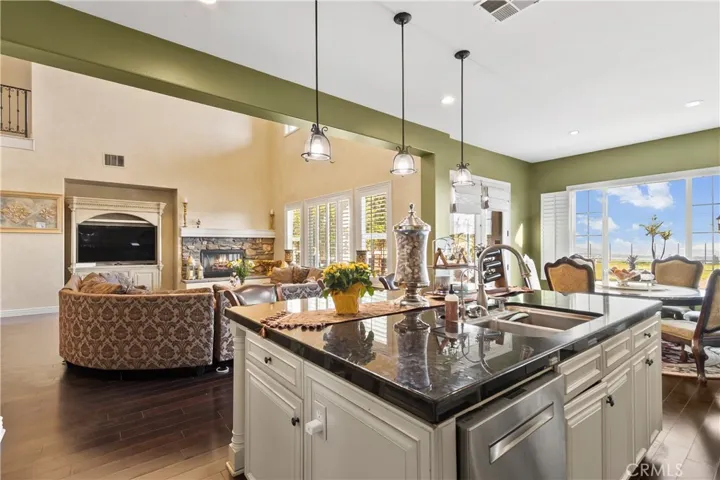 Open concept living area.