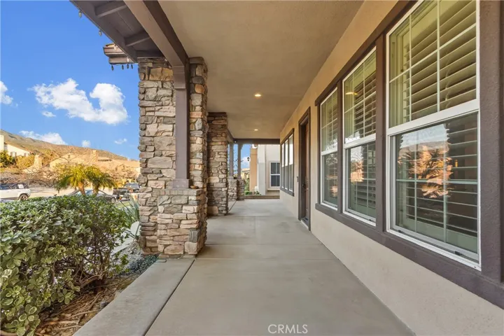 North facing porch with mountain views.