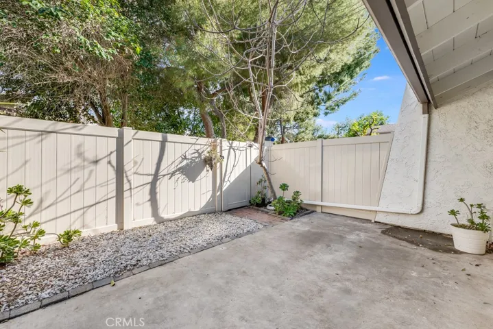 Private patio