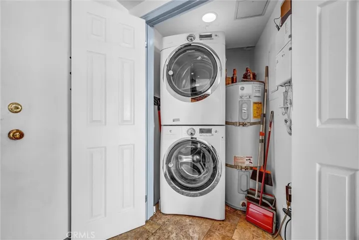 Convenient in-unit washer and dryer, thoughtfully designed for modern living.