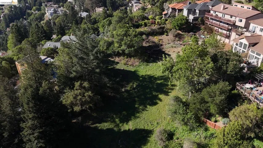 Aerial view of residential area