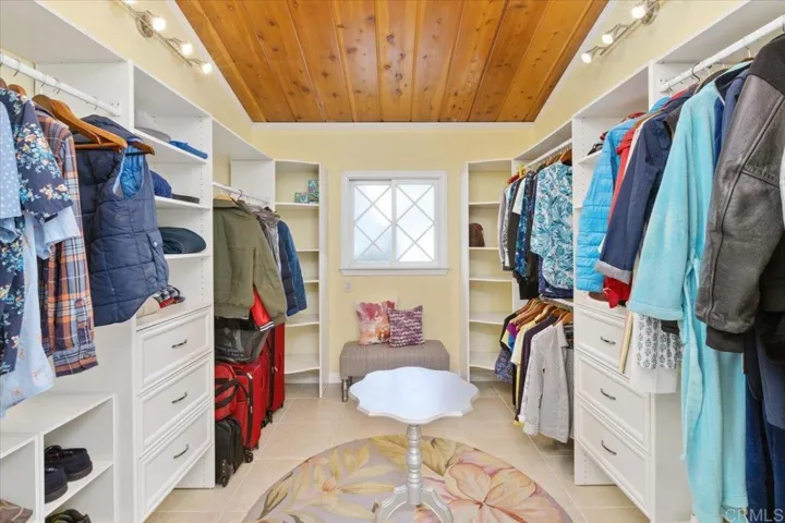 Primary walk-in closet