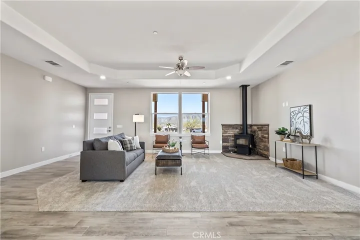 LIVING ROOM WOOD BURNING STOVE