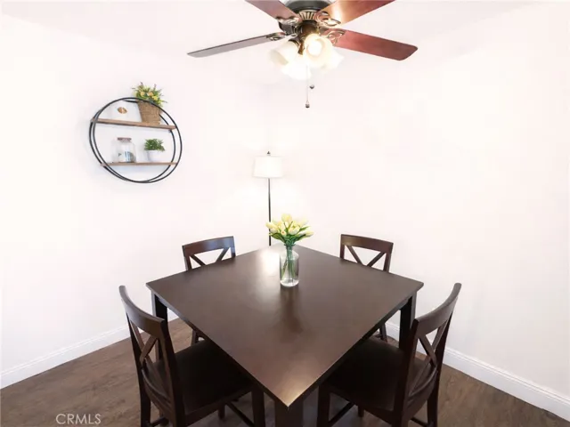 Dedicated dining area.