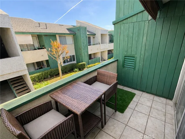 private balcony, off the living room.
