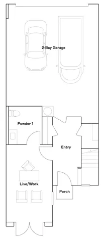 Residence 2 - level 1 floorplan