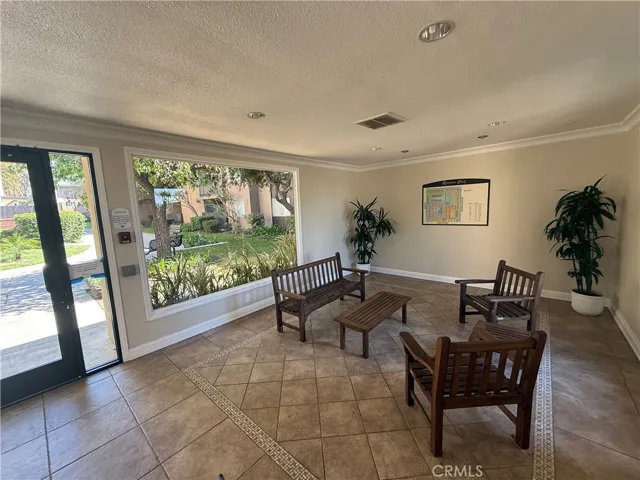 Main lobby at front entrance off Montecito Rd