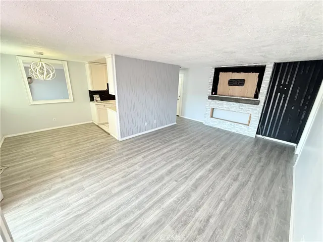 Spacious living room with connects dining area…
