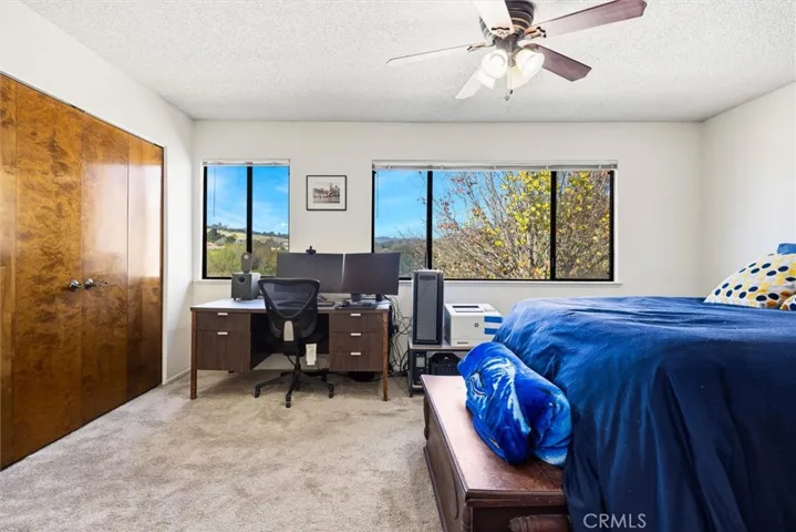 Spacious primary bedroom + large closet