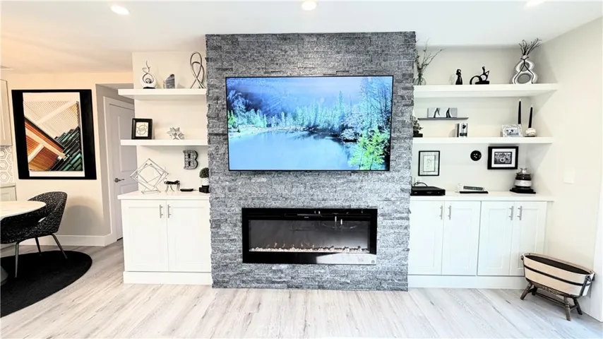 Entertainment Center & Fire place