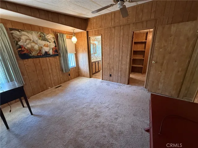 Main Bedroom large closet. attached main bath sunken tub seperate shower