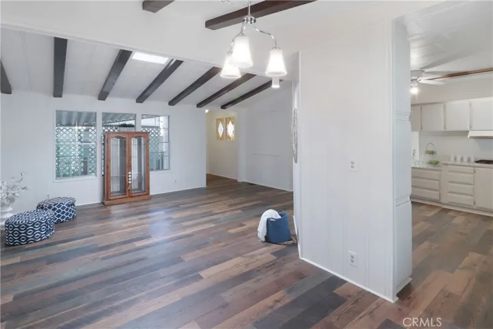 Living Room With New Paint and Flooring