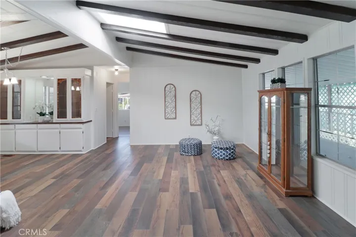 Living Room With New Paint and Flooring