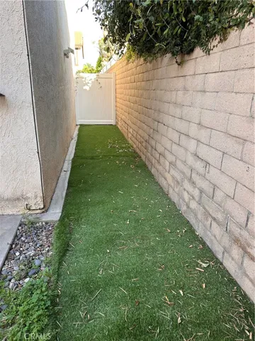 Enclosed Side Yard with gated entrance