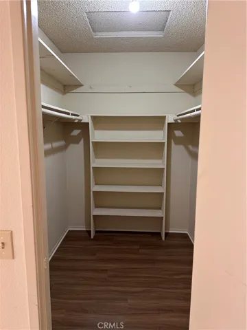 Walk in closets for each bedroom