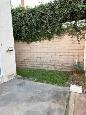 Enclosed patio and side yard