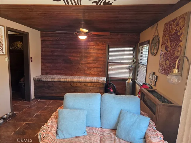 View from living room to dining area.