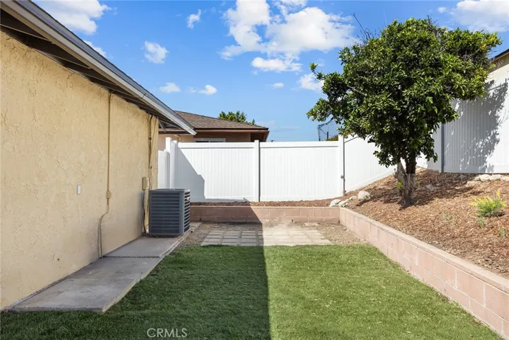 West end of back yard.