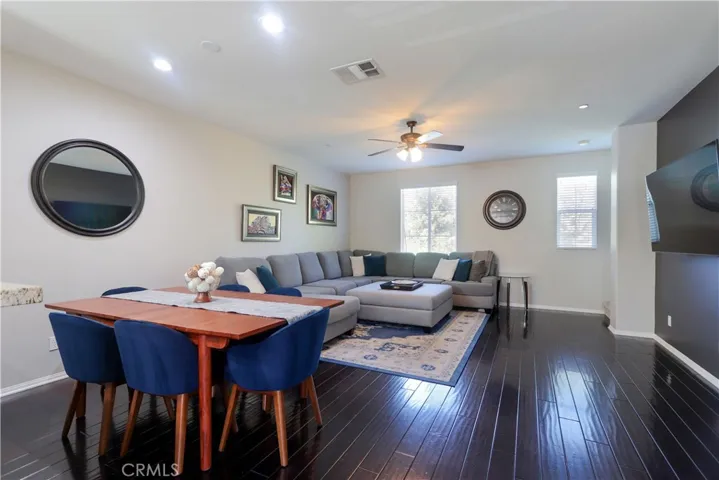 Family room view from the kitchen