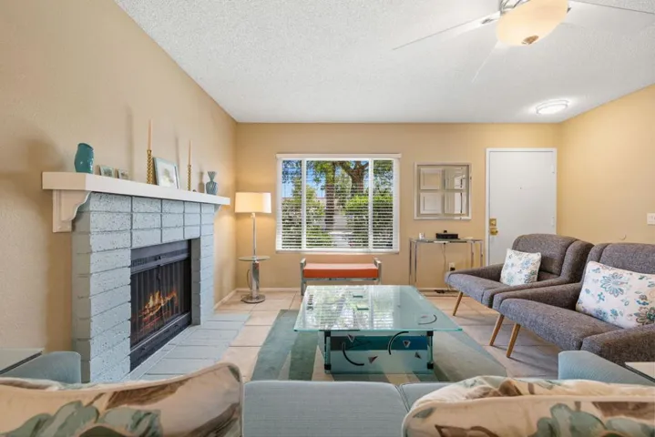Living Room with Fireplace