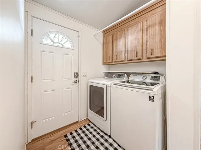 Laundry room and back door