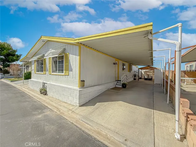 Back entrance and front of house