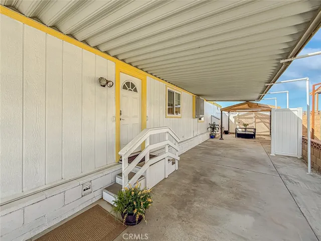 Back door and back carport